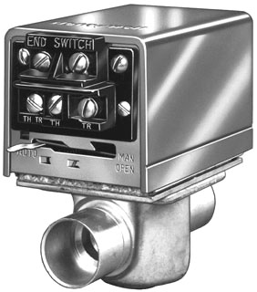 Honeywell V8043F1036 3/4 inch Sweat Zone Valve with Terminal Block Connection