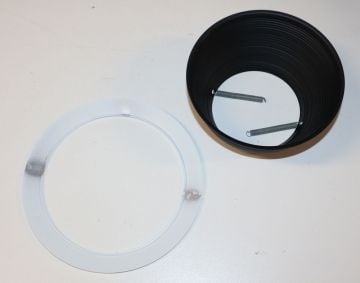 Hubbell R310W Black Baffle