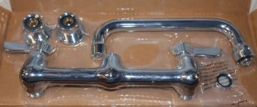 Krowne 12-808L Silver Series 8 inch Center Wall Mount Faucet with 8 inch Spout