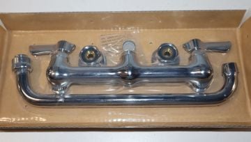 Krowne 12-812L Silver Series 8 inch Center Wall Mount Faucet with 12 inch Spout