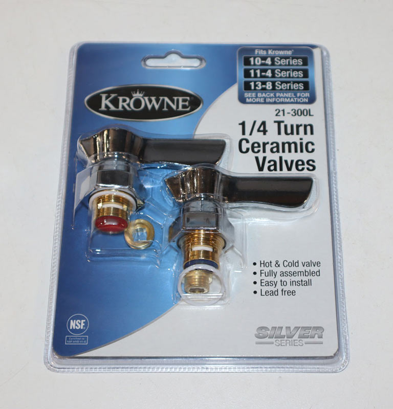 Supplies Depot: Krowne 21-300L Silver Series 1/4 Turn Ceramic Repair Kit  with Handles