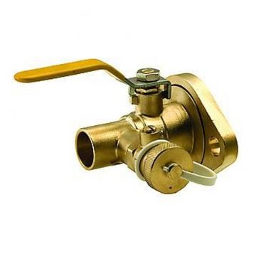 Legend 101-175 1 inch Rotating Flange Ball Valve with Drain