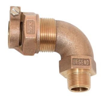 Legend 312-075NL 1 inch Bronze Insert Elbow