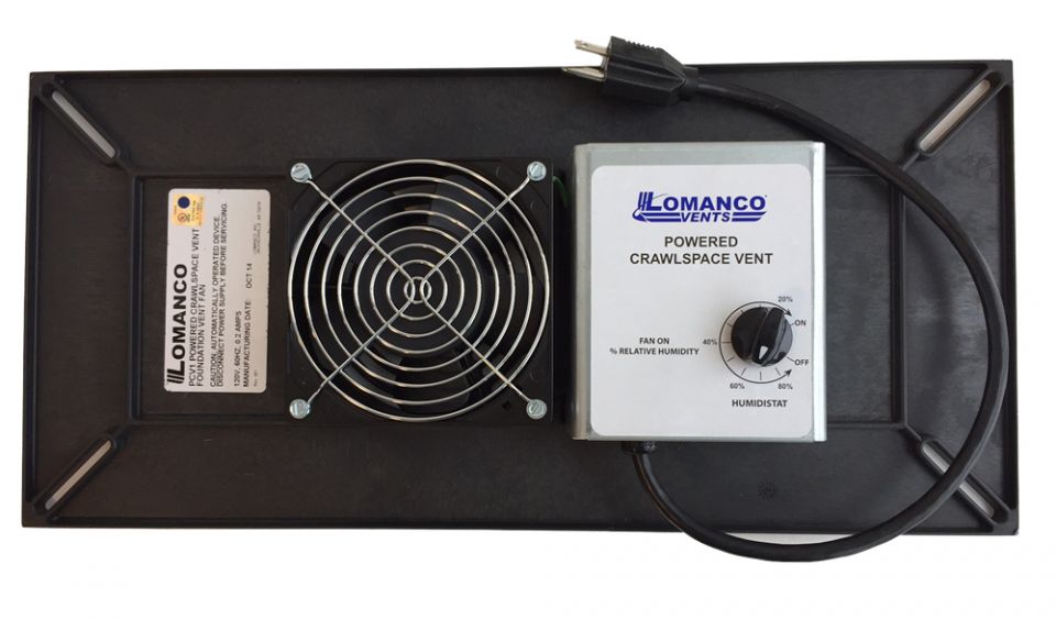 Supplies Depot: Lomanco PCV1 Powered Crawlspace Vent