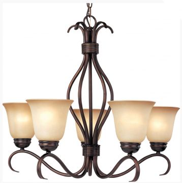 Maxim 10125WSOI Basix 5-Light Chandelier