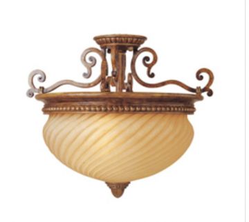 Maxim 12281VSAP Palazzo Semi-Flush Mount