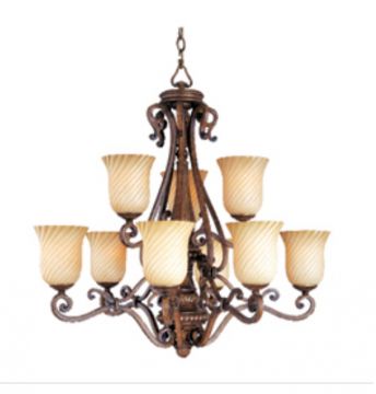Maxim 12295VSAP Palazzo 9-Light Chandelier