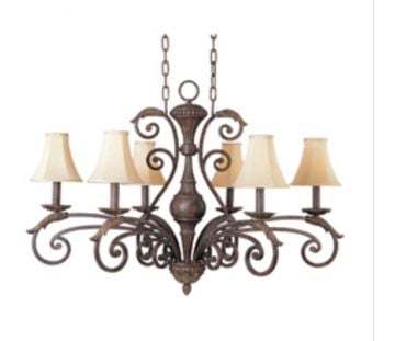 Maxim 24119GF/SHD62 Beaumont 6-Light Chandelier