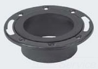 4 inch ABS DWV SPG Closet Flange with Metal Ring