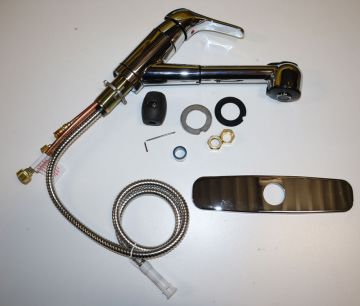 Matco-Norca CL-150C Classic Single Handle Pull-Out Kitchen Faucet