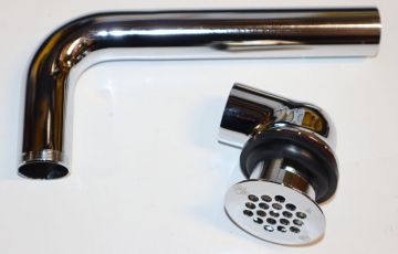 McGuire 155WCECO 1-1/4 inch 17 Gauge Offset Lavatory Strainer