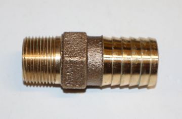 Merrill RBMANL1075 1 inch Insert x 3/4 inch Brass Insert Male Adapter