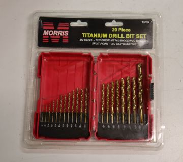 Morris 13592 Drill Bit Set 20-piece