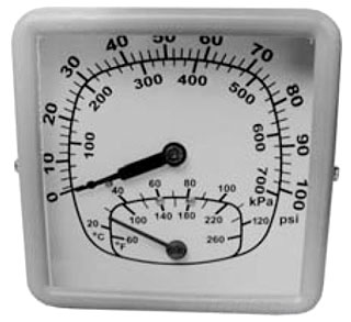 Pasco Back Mount Boiler Gauge 1452