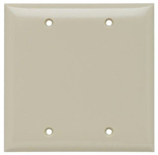 Pass & Seymour SP23I 2 Gang Ivory Blank Plate