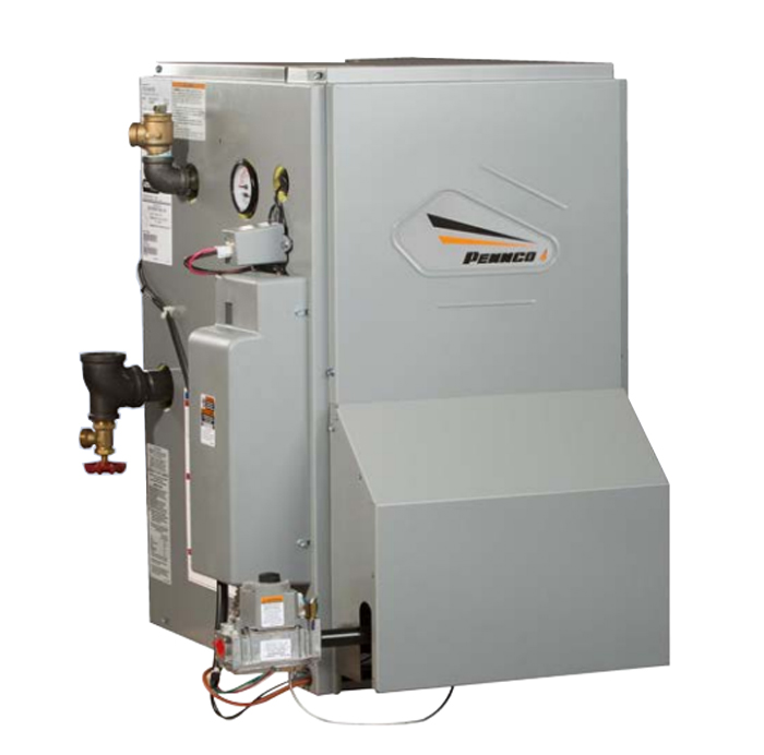 Pennco 15B175K 84% AFUE 175 MBH NG Natural Gas Boiler with Spark Ignition  and Taco Circulator Pump