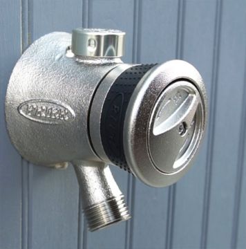 Prier P-118L08-SN 8 inch Satin Nickel Hot and Cold Hydrant 1/2 inch Copper