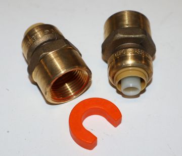 Push-Fit 22604 1/2 x 3/4 inch FIP Reducing Water Heater Installation Kit