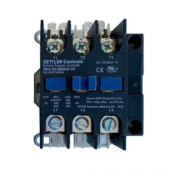 Rheem 42-102664-14 Contactor - 30A 3-Pole for 24V coil with Auxilary Contacts