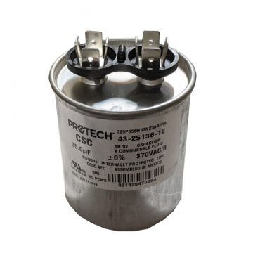 Rheem 43-25136-12 Capacitor - 35/370 Single Round