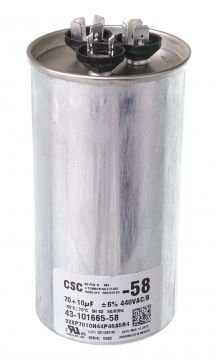 Rheem 43-101665-58 Capacitor - 70/10/440 Dual Round