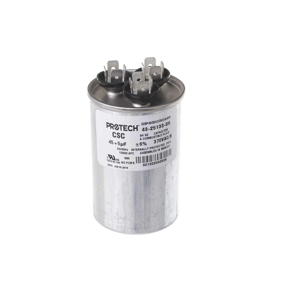 Supplies Depot: Rheem 43-25133-06 Capacitor - 45/5/370 Dual