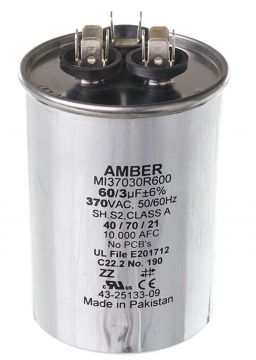 Rheem 43-25133-09 Capacitor - 60/3/370 Dual Round