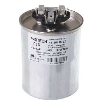 Rheem 43-25133-22 Capacitor - 40/5/370 Dual Round