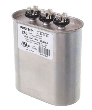 Rheem 43-25135-29 Capacitor - 60/5/370 Dual Oval