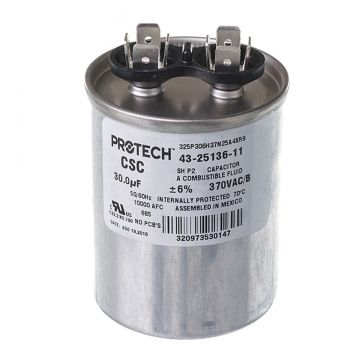 Rheem 43-25136-11 Capacitor - 30/370 Single Round