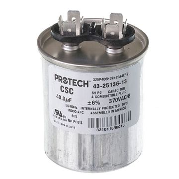 Rheem 43-25136-13 Capacitor - 40/370 Single Round