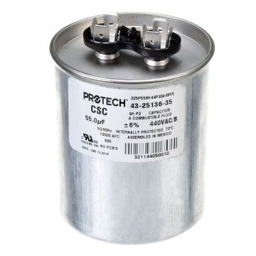 Rheem 43-25136-35 Capacitor - 55/440 Single Round