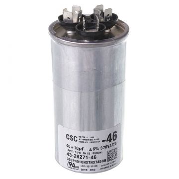Rheem 43-26271-46 Capacitor - 40/10/370 Dual Round