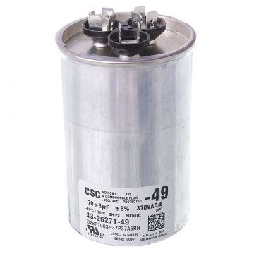 Rheem 43-26271-49 Capacitor - 70/3/370 Dual Round