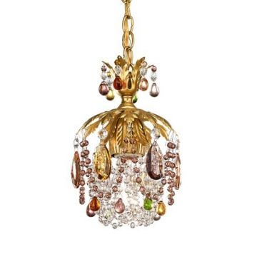 Schonbek 1253-91PK Rondelle Single Light Pendant