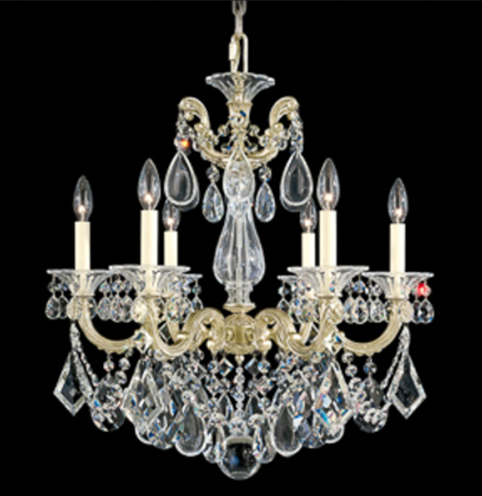 Schonbek 5072-76H La Scala 6-Light Chandelier