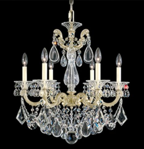 Schonbek 5072-76H La Scala 6-Light Chandelier