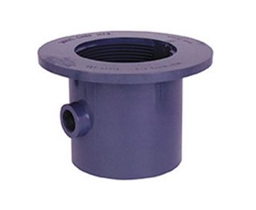 Sioux Chief 842-82PT 2 inch PVC Flanged Adapter with Tap