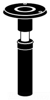 Black Sloan Valve A-19-AU Urinal Relief Valve Black Sloan Valve A-19-AU Urinal Relief Valve
