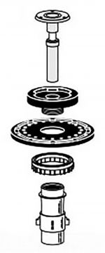 Sloan A-41-A 1.6 GPF Closet Diaphragm Assembly Regal 3301041