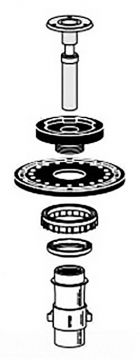 Sloan A-42-A 1 GPF Urinal Diaphragm Assembly Regal 3301044