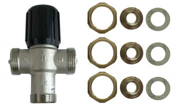 Sparco AM100C1070-US-1LF 1/2 inch Union Sweat Lead Free Mixing Valve 70F-120F