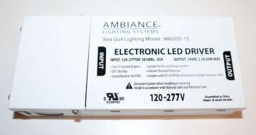 Seagull 98620S-15 60W LED Power Supply