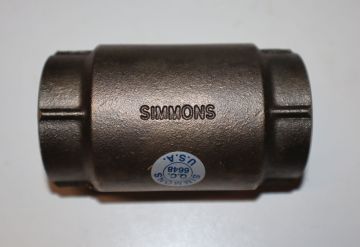 Simmons 504SB 1-1/4 inch Spring Check Valve