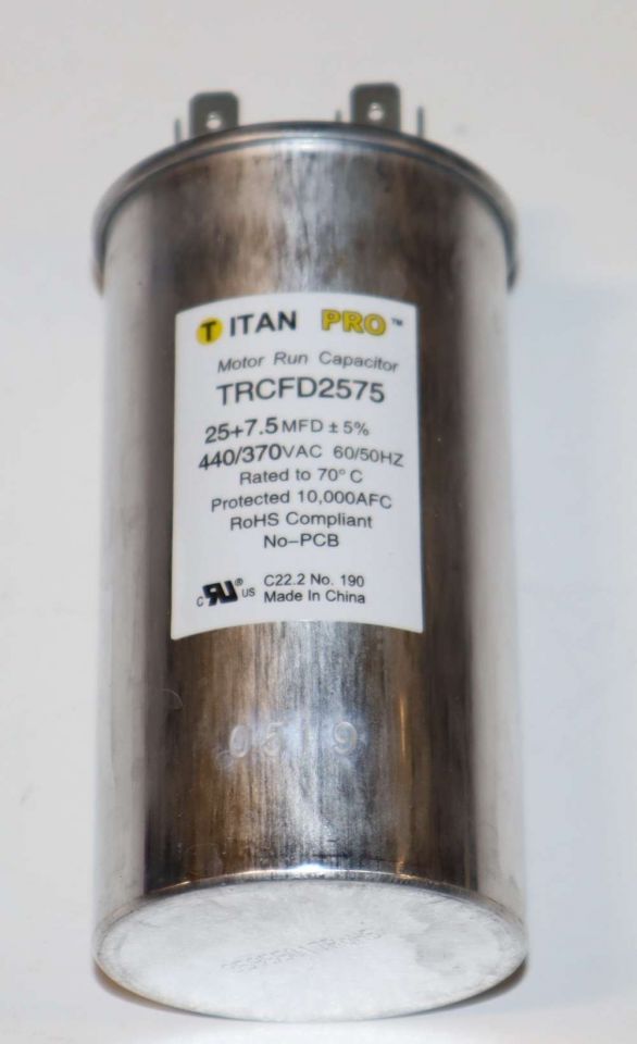 CD ※とく 60+7.5 MFD x 370/440 Run Capacitor # USA2221B