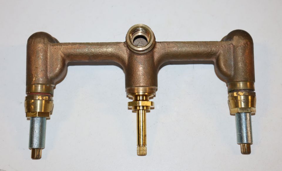 Union Brass 530 3 Valve Tub and Shower Faucet