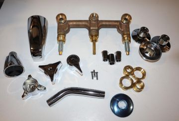 Union Brass 530 3 Valve Tub and Shower Faucet