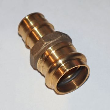 Uponor LFP4511010 1 inch ProPEX x 1 inch Copper Press Brass Adapter