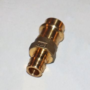 Uponor LFP4515050 1/2 inch ProPEX x 1/2 inch Copper Press Brass Adapter