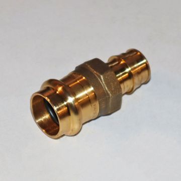 Uponor LFP4517575 3/4 inch ProPEX x 3/4 inch Copper Press Brass Adapter